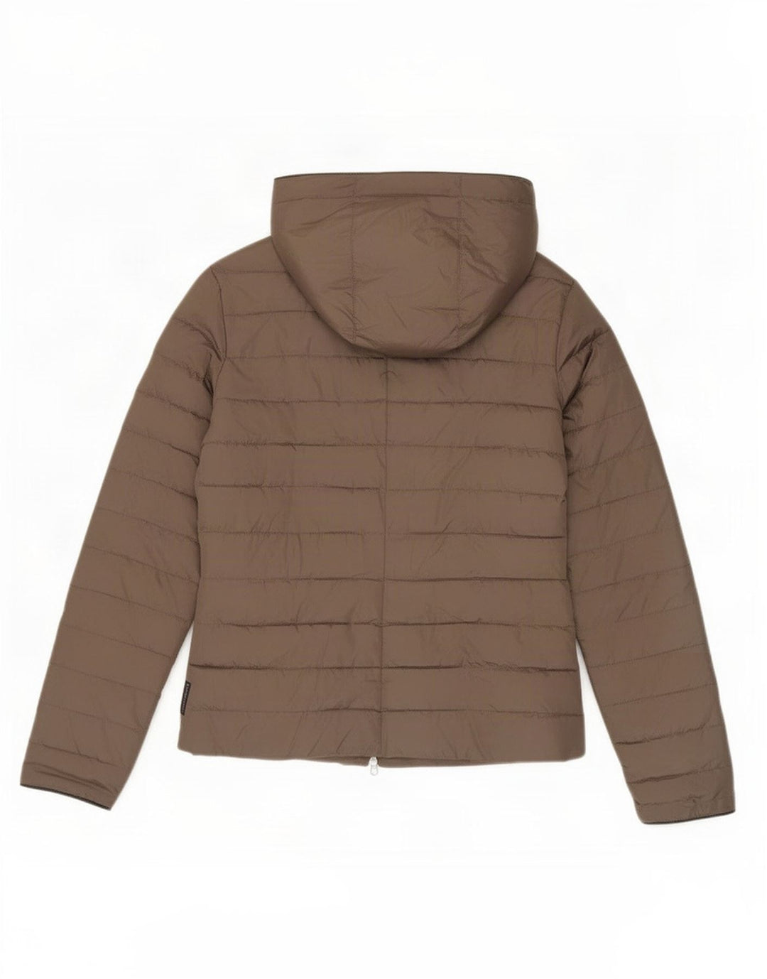 Armani Jeans Veste matelassée à capuche pour femme IT 42 Marron moyen Polyester