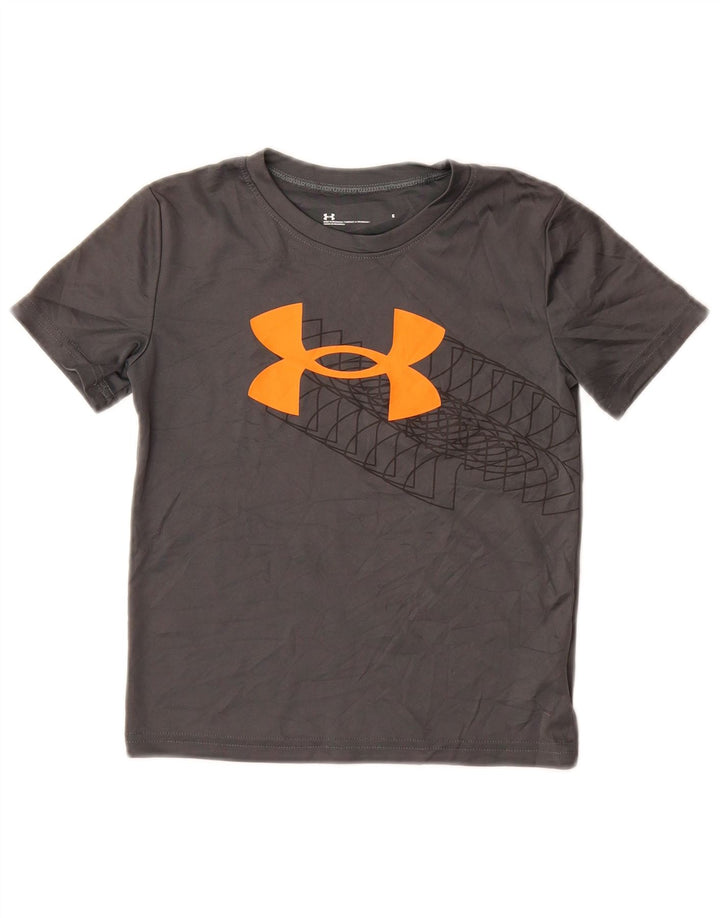 UNDER ARMOUR T-shirt graphique pour garçons 5-6 ans Gris Polyester