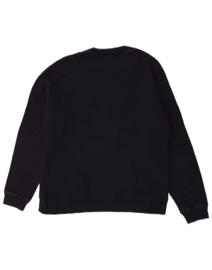 Superdry Sweat-shirt graphique pour femme UK 14 Bleu marine moyen Coton