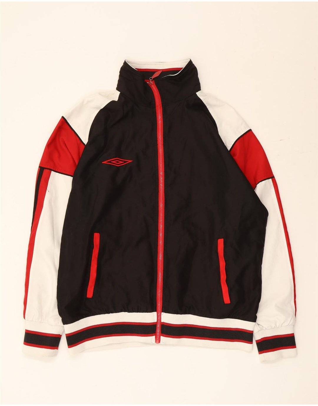 Umbro Veste de Survêtement Homme Noir Moyen Polyester Colorblock