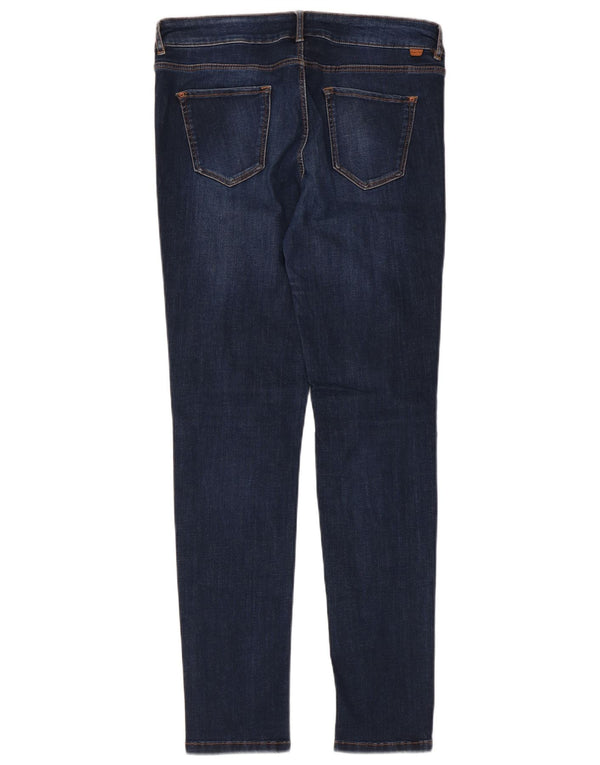 Massimo Dutti Jean skinny vieilli pour femme EU 42 Large W32 L30 Bleu marine