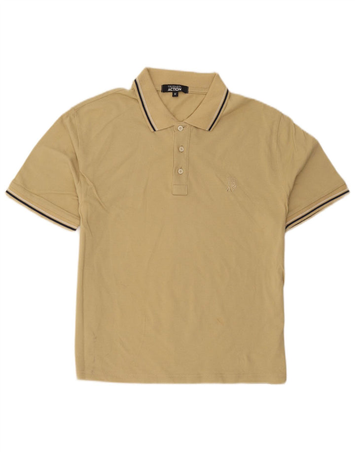 Trussardi Polo Homme Rayé Beige Moyen
