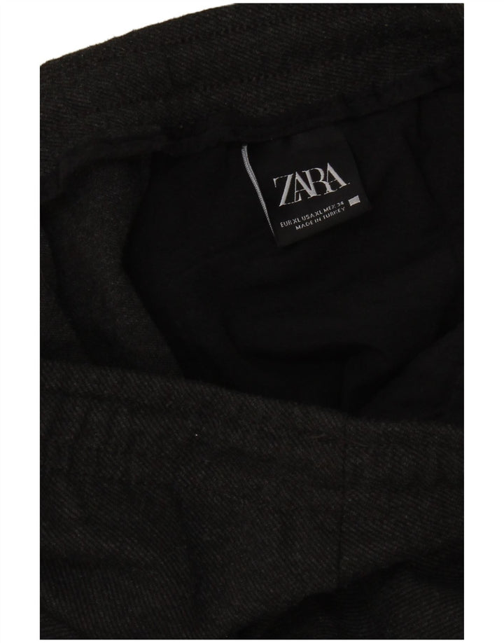 Zara Pantalon De Survêtement Homme XL Gris