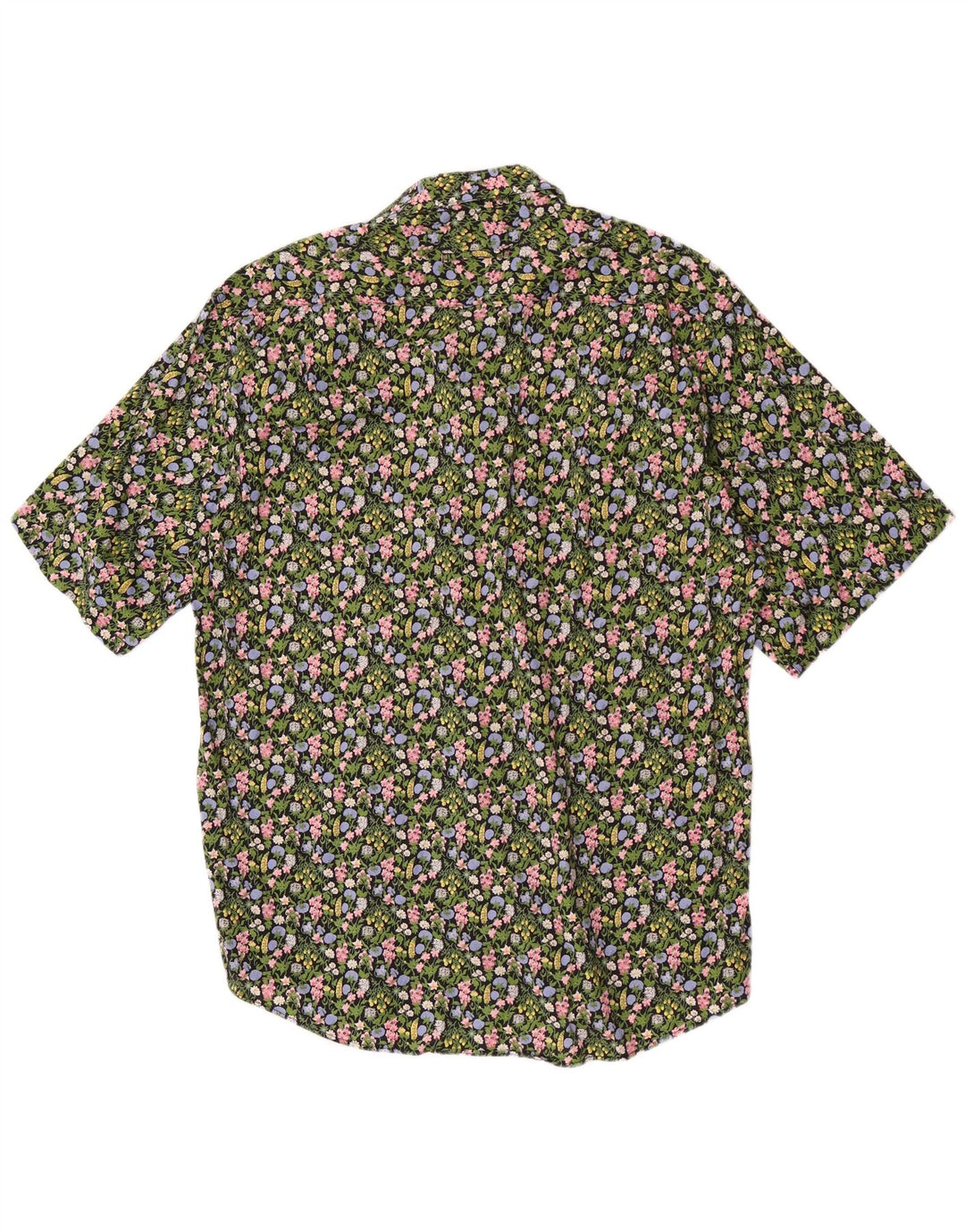 Daniel Dodd Chemise à manches courtes pour homme Grand vert floral