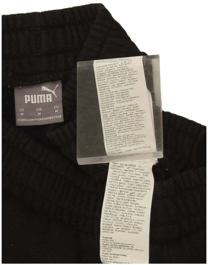 Puma Pantalon de Survêtement Joggers Homme Noir Moyen Colorblock Coton