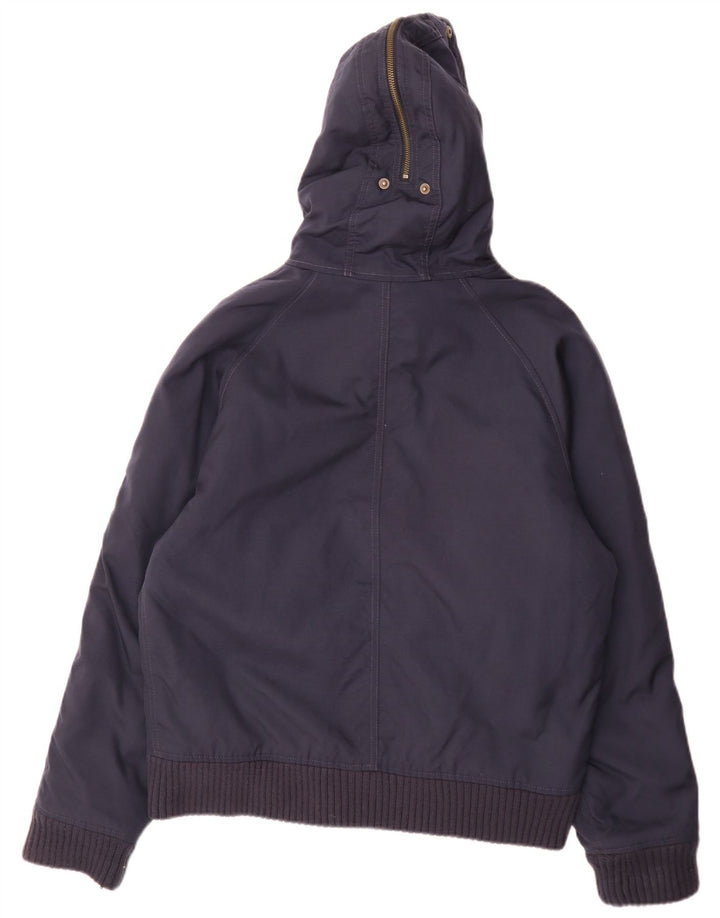 Woolrich Veste Bomber à Capuche Homme UK 38 Medium Bleu Marine Nylon