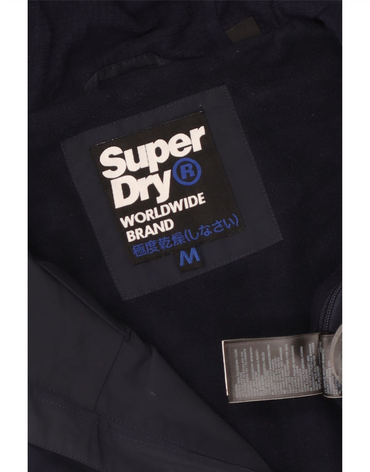 SUPERDRY Veste Anorak à capuche pour homme UK 38 Bleu marine moyen Colourblock