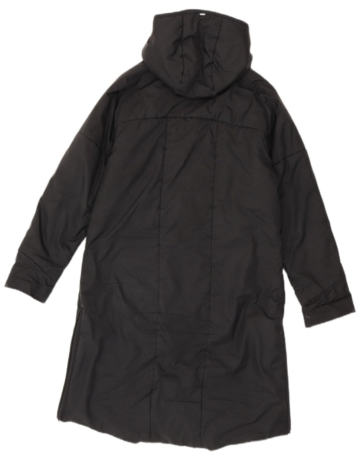 Adidas Manteau rembourré à capuche pour femme UK 14 Medium Noir Polyester