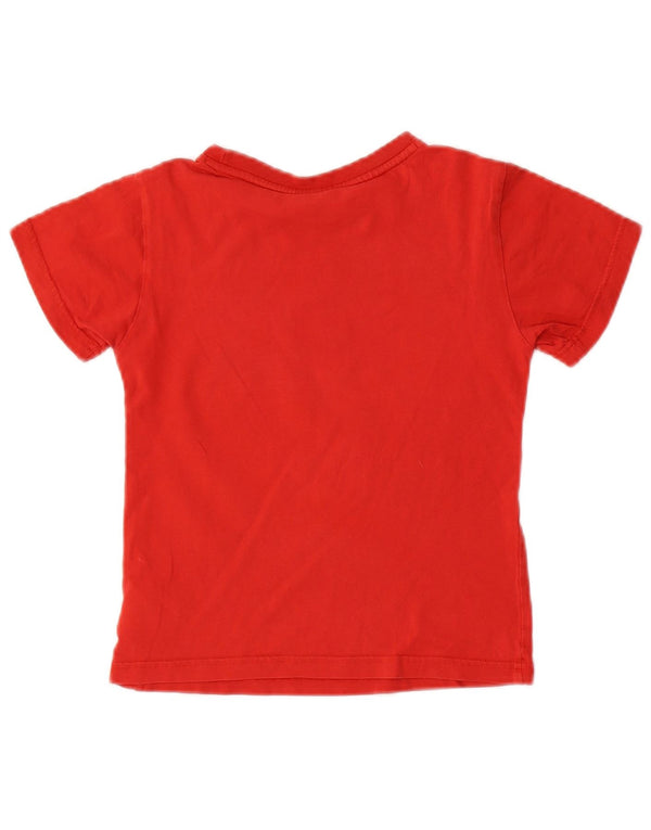 Adidas T-Shirt Graphique Garçon 7-8 Ans Rouge Coton