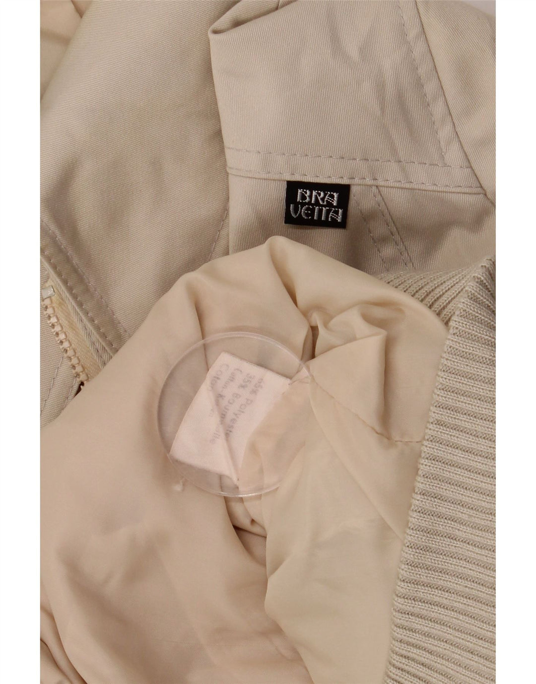 veste bomber femme vintage UK 18 XL Beige Polyester