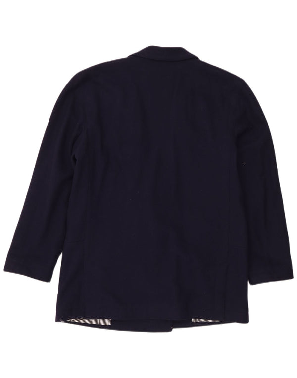 vintage Femme Double Breasted Blazer Veste IT 46 Grand Bleu Marine