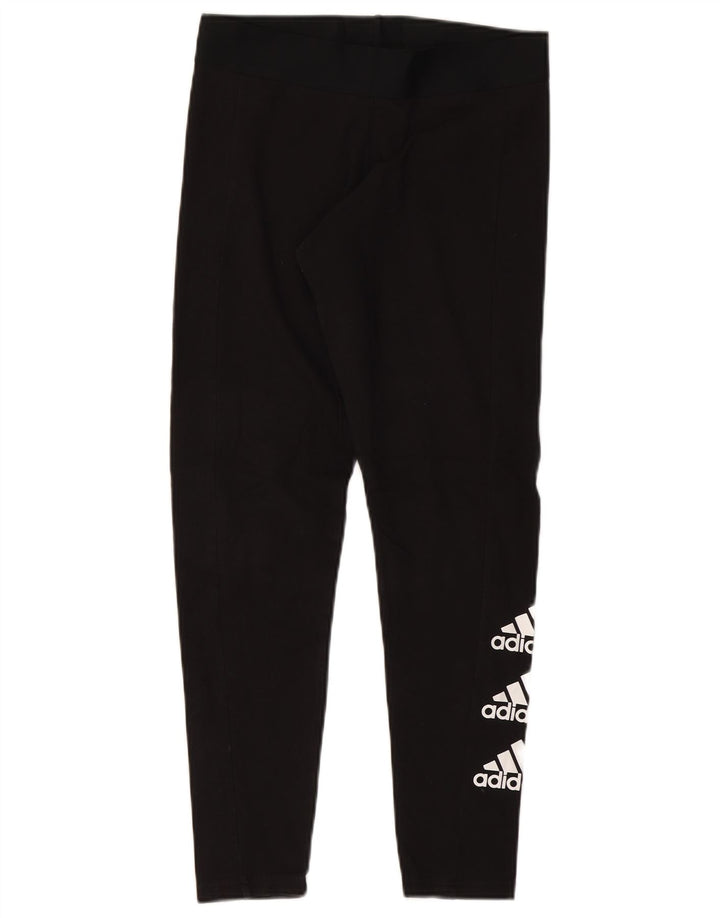 ADIDAS Leggings graphiques pour femmes UK 16/18 Large Noir