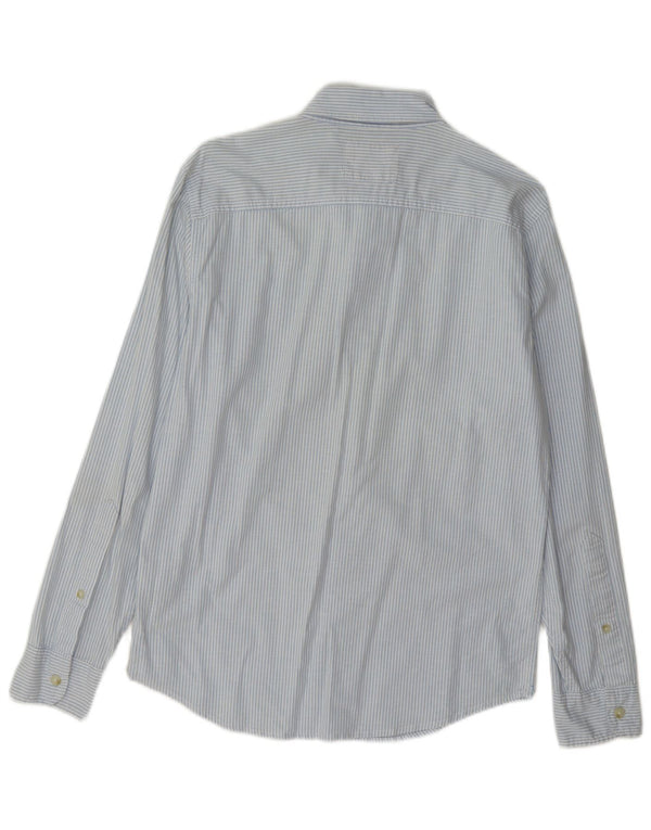 Hollister Chemise Homme Petit Bleu En Coton À Rayures