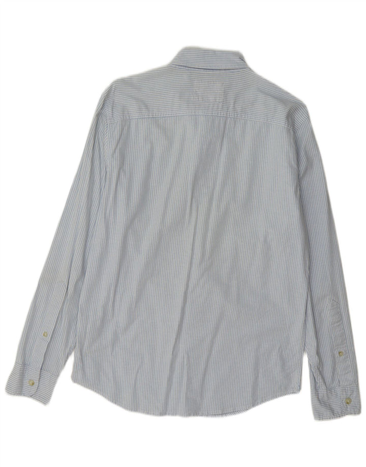 Hollister Chemise Homme Petit Bleu En Coton À Rayures