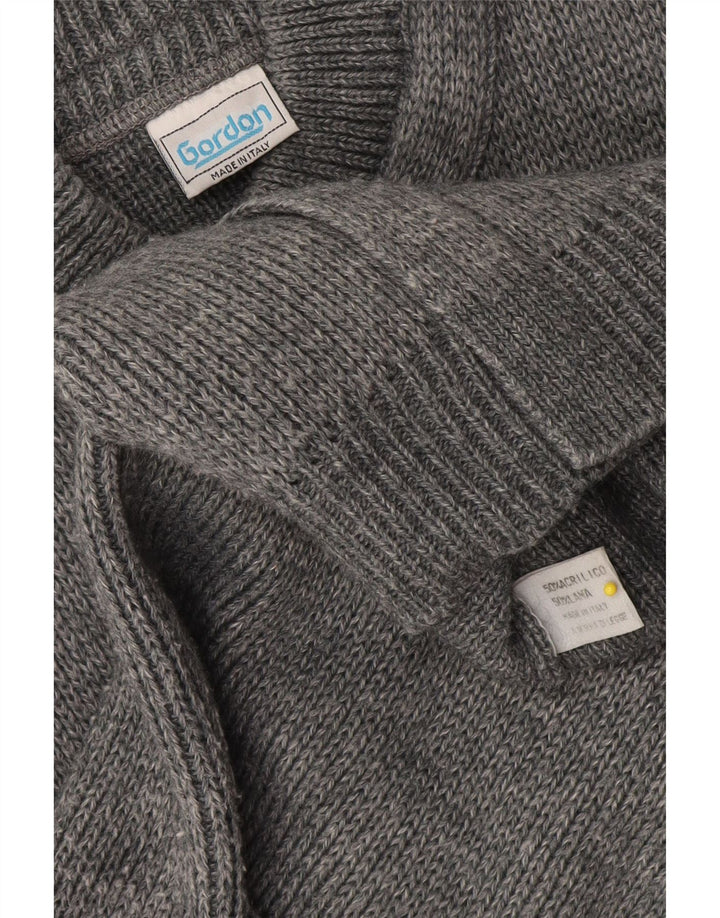 Gordon Mens Cardigan Pull Petit Gris Laine