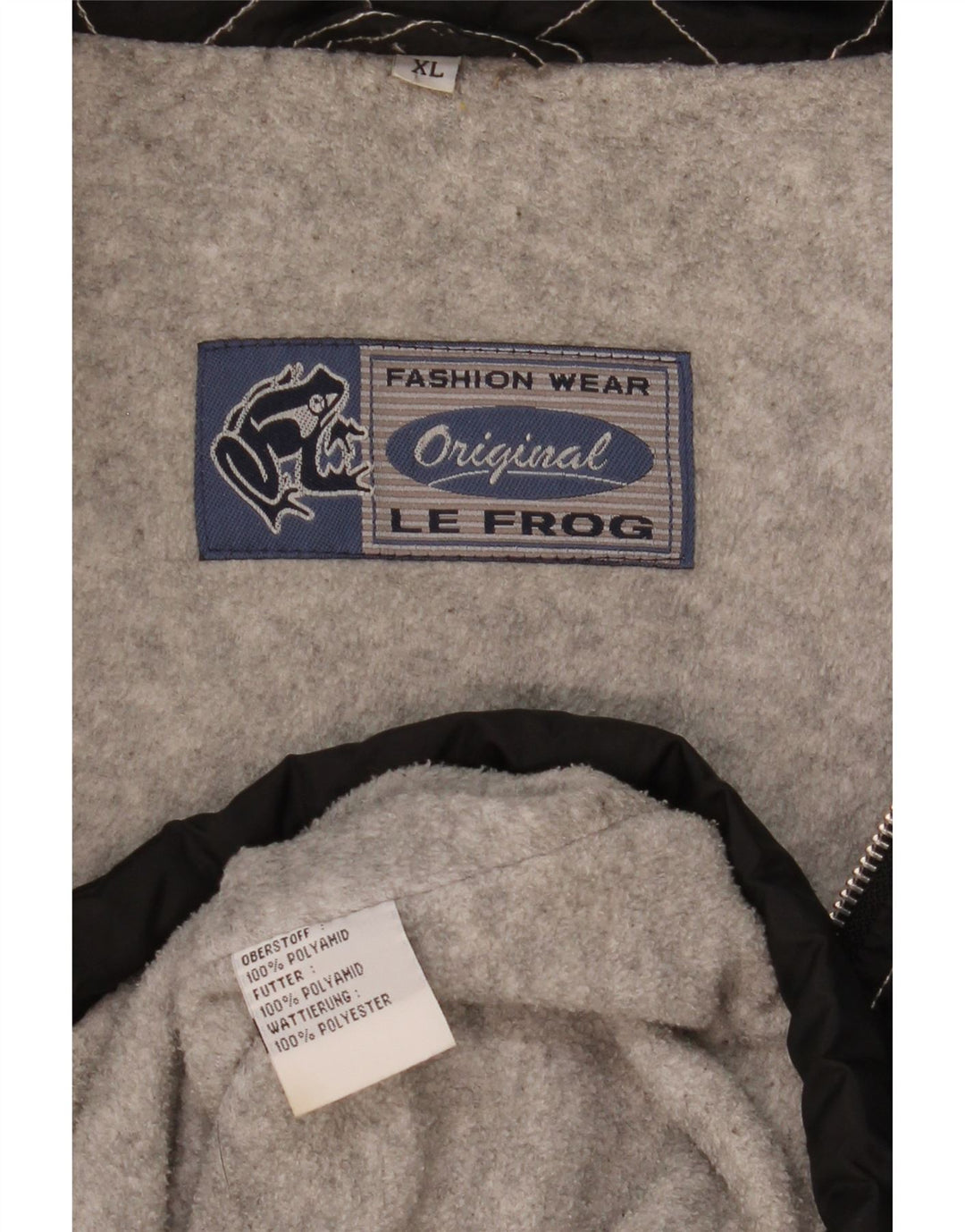 Le Frog Veste coupe-vent à capuche pour homme UK 42 XL Noir Polyamide