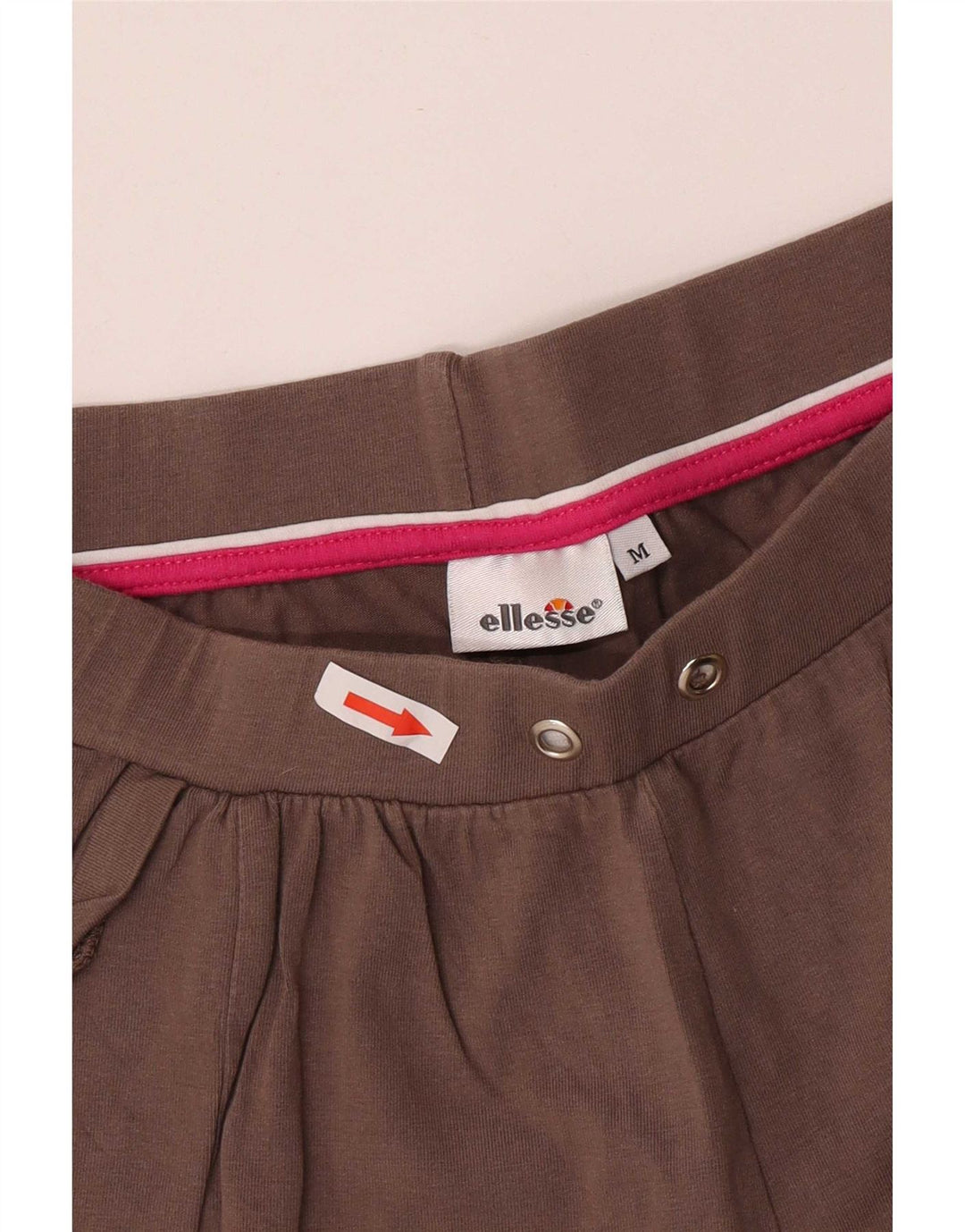 Ellesse Pantalon de survêtement pour femme UK 12 Marron moyen Coton