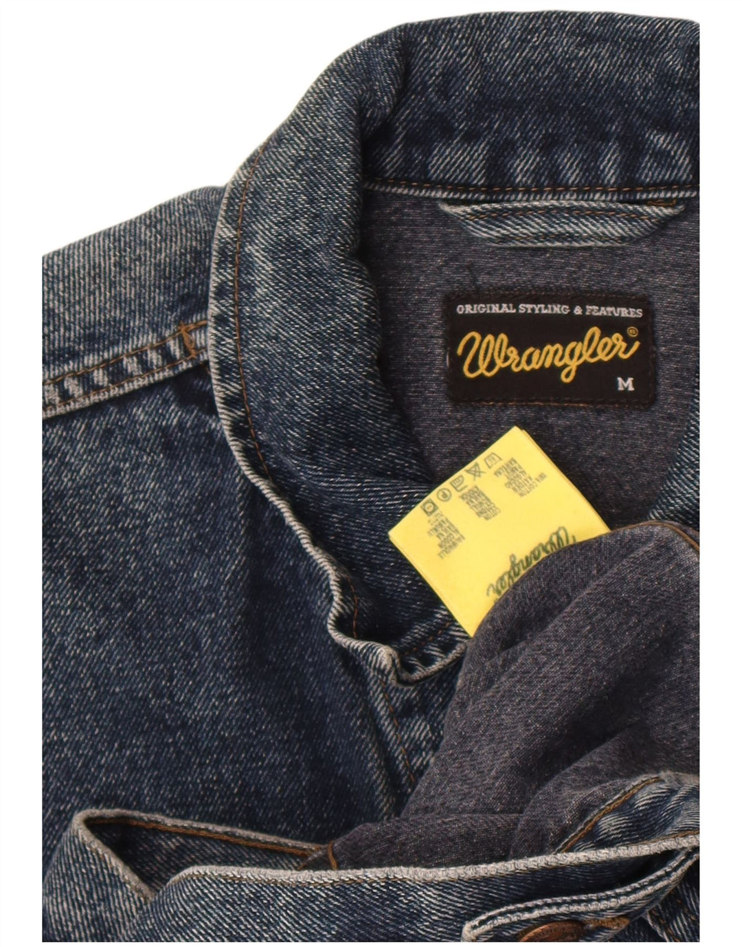 Wrangler Veste en jean pour homme UK 38 Coton bleu moyen