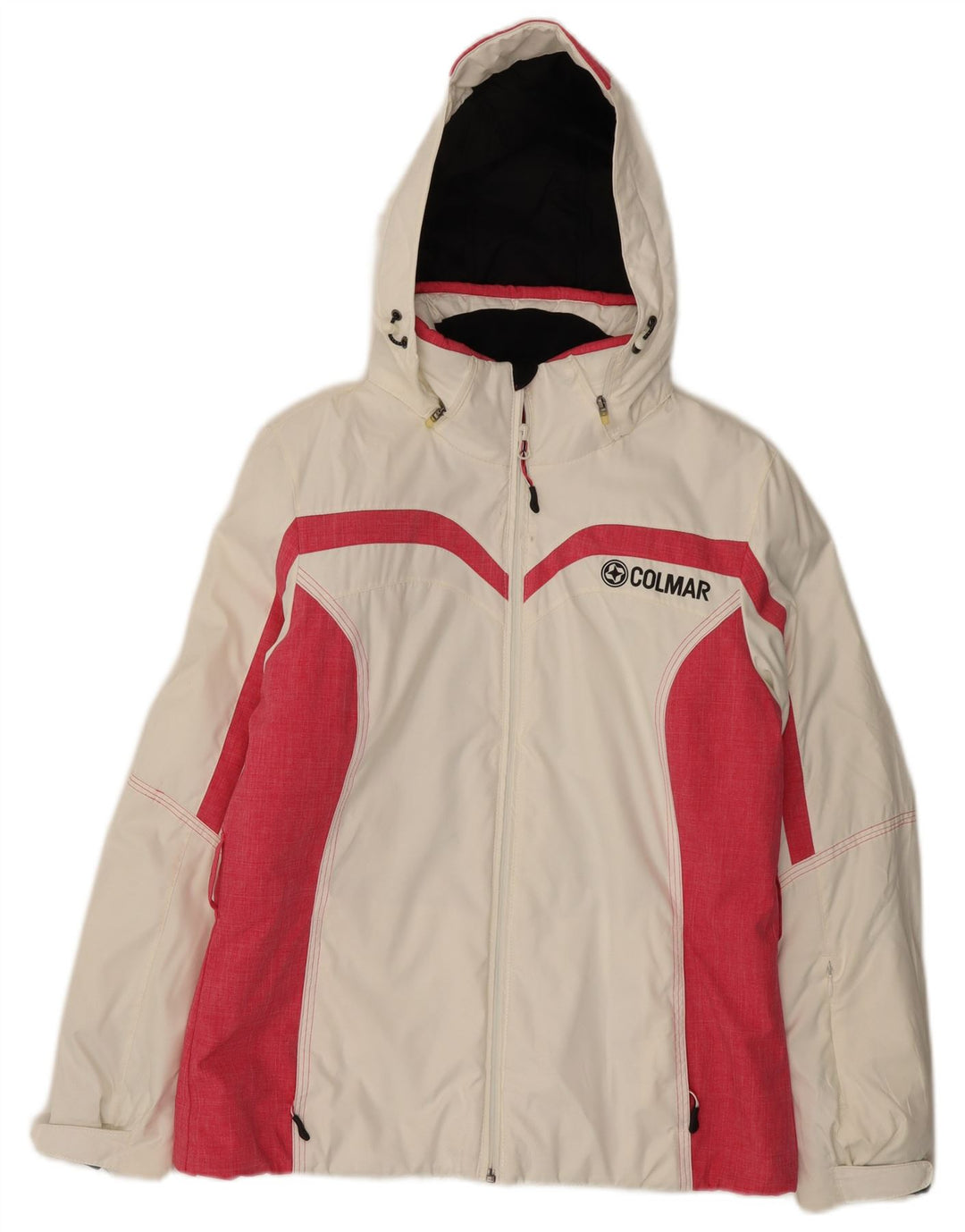 Colmar Veste de ski rembourrée à capuche surdimensionnée pour femme IT 42 Small Blanc
