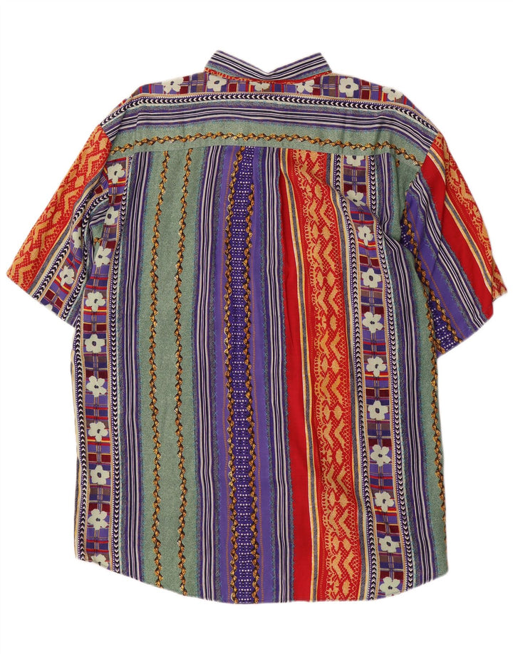 Fairbanks Chemise à manches courtes pour homme XL rayé multicolore