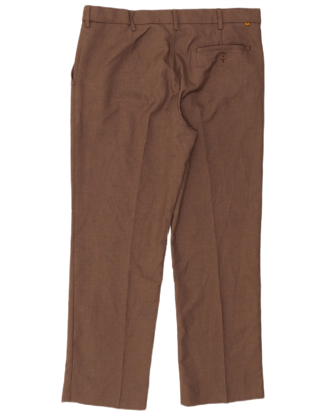 Farah Pantalon Chino Coupe Classique Homme W36 L29 Marron Polyester