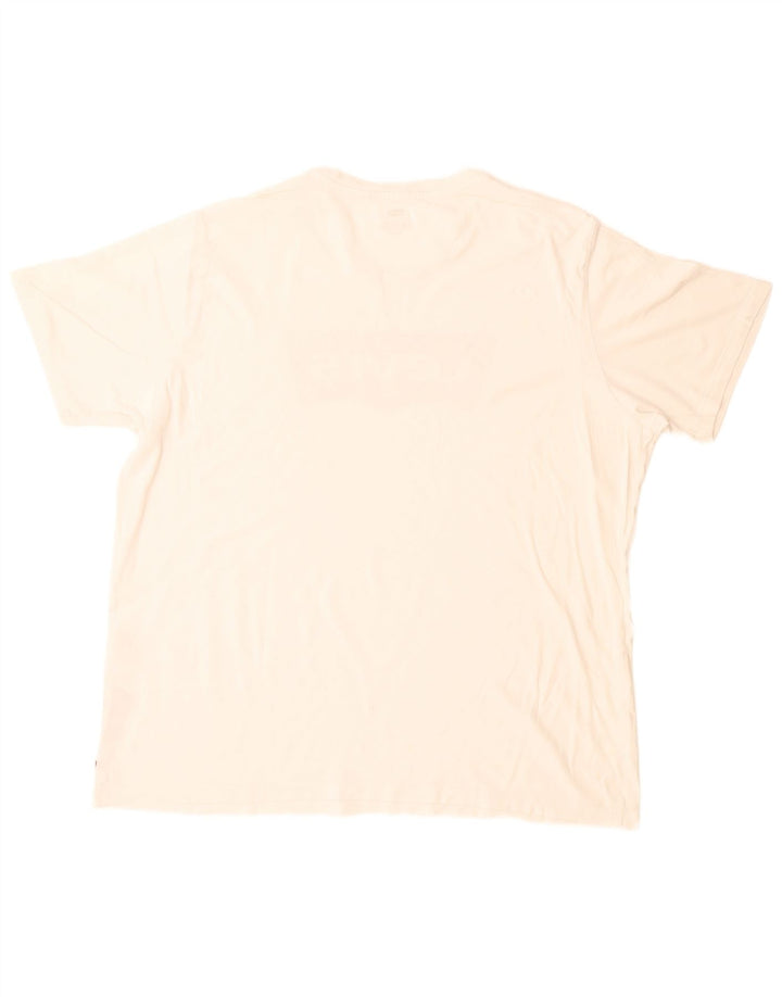 Levi's T-Shirt Graphique Top XL Homme Blanc Coton
