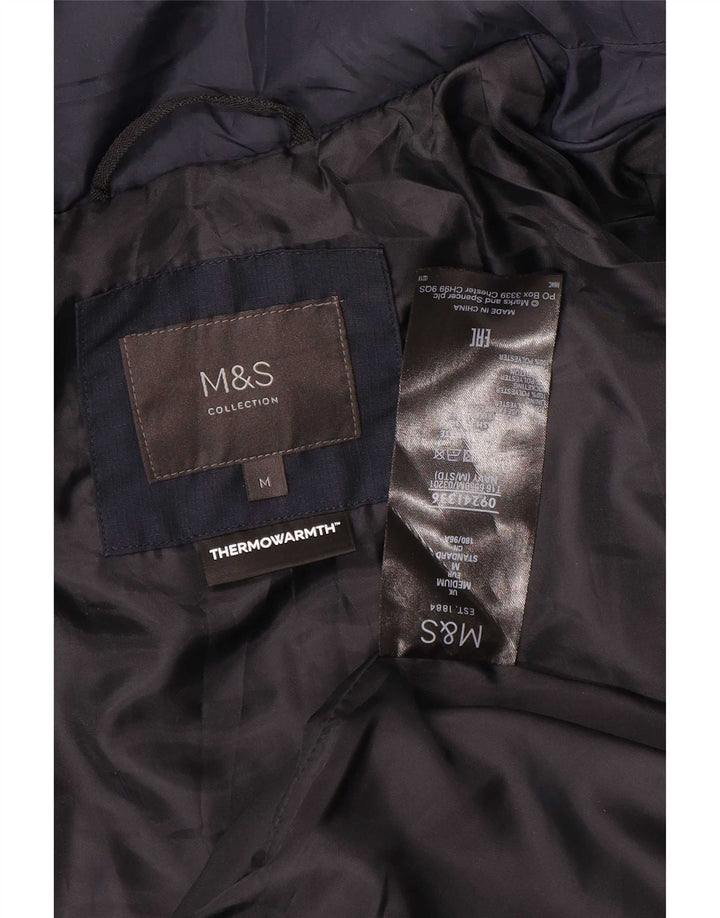 Marks & Spencer Veste matelassée pour homme UK 38 Medium Navy Blue Polyester