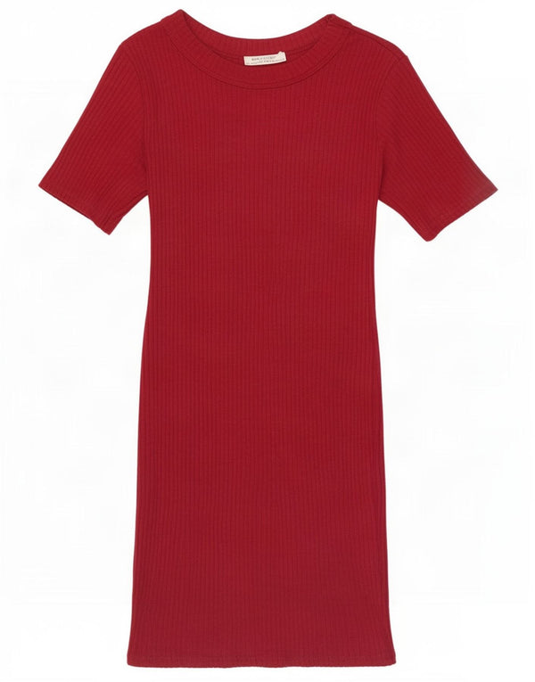 Zara Robe pull surdimensionnée pour femme UK 10 Petit Rouge