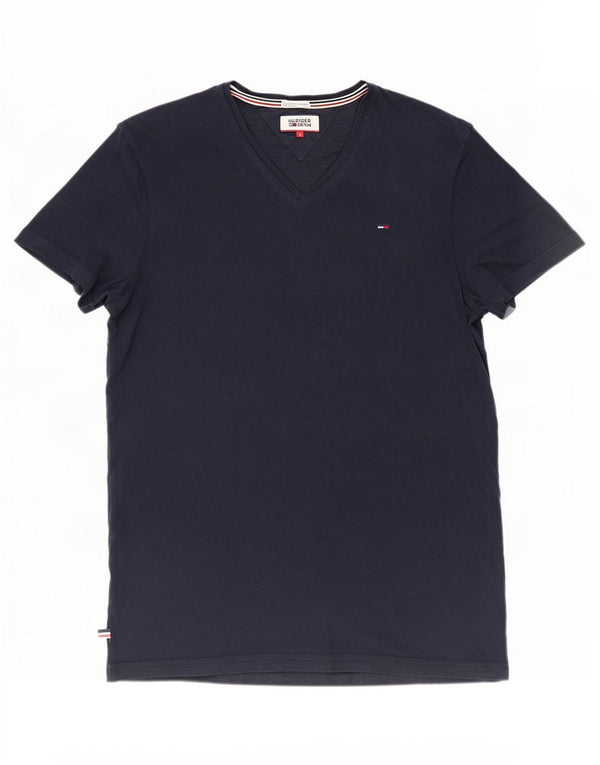 Tommy Hilfiger T-Shirt Homme Haut Large Bleu Marine Coton