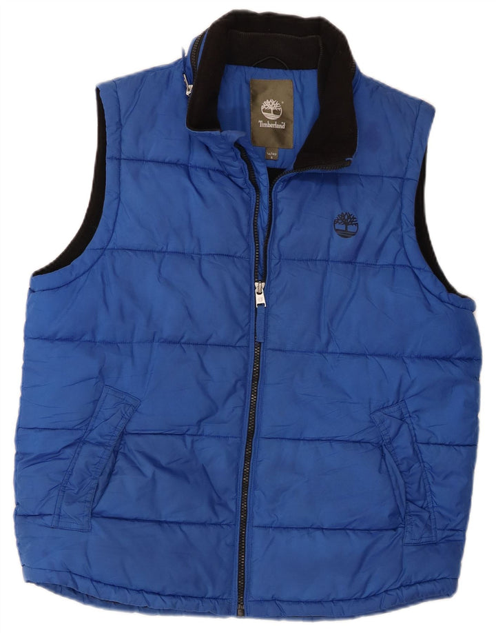 Timberland Gilet rembourré garçon 13-14 ans Petit Bleu Polyester