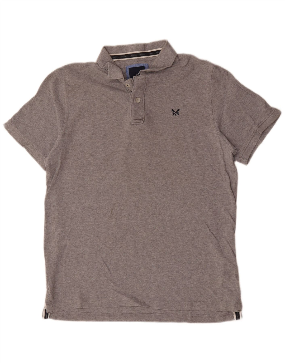 Crew Clothing Polo Homme Grand Gris Coton