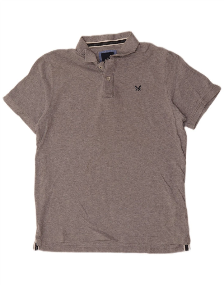 Crew Clothing Polo Homme Grand Gris Coton