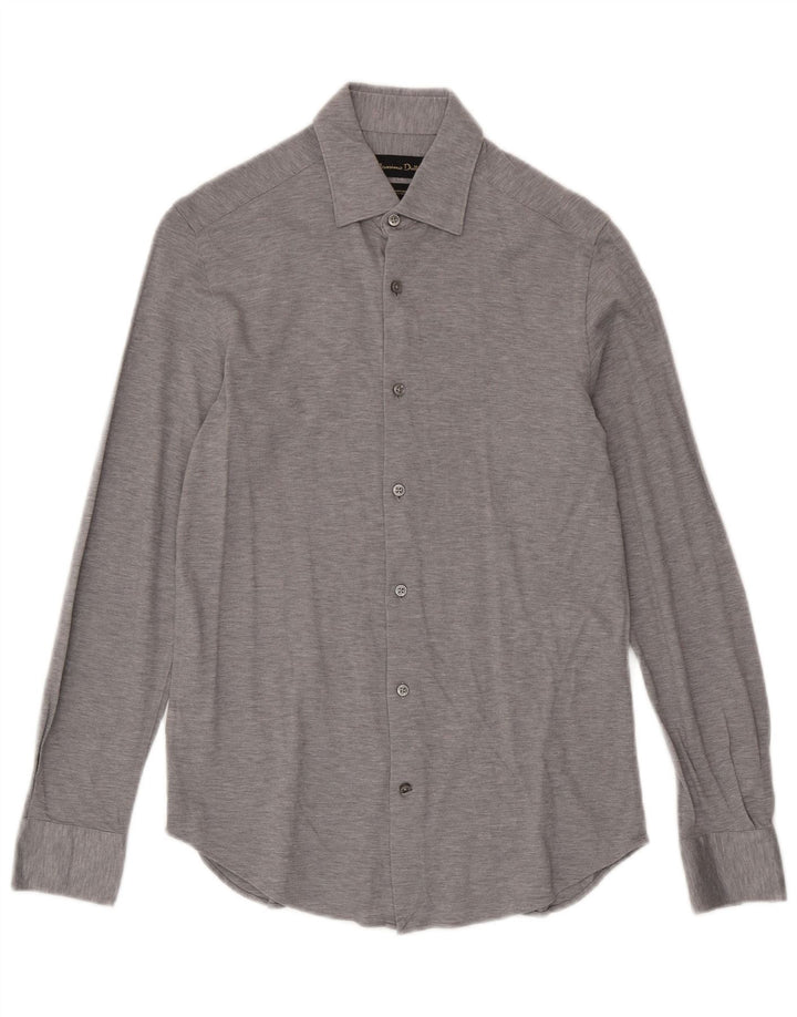 Massimo Dutti Chemise Homme Petit Gris Coton