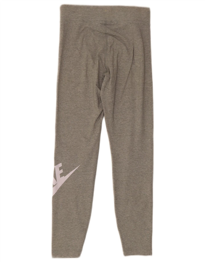 Leggings graphiques Nike pour femmes UK 10 petit coton gris