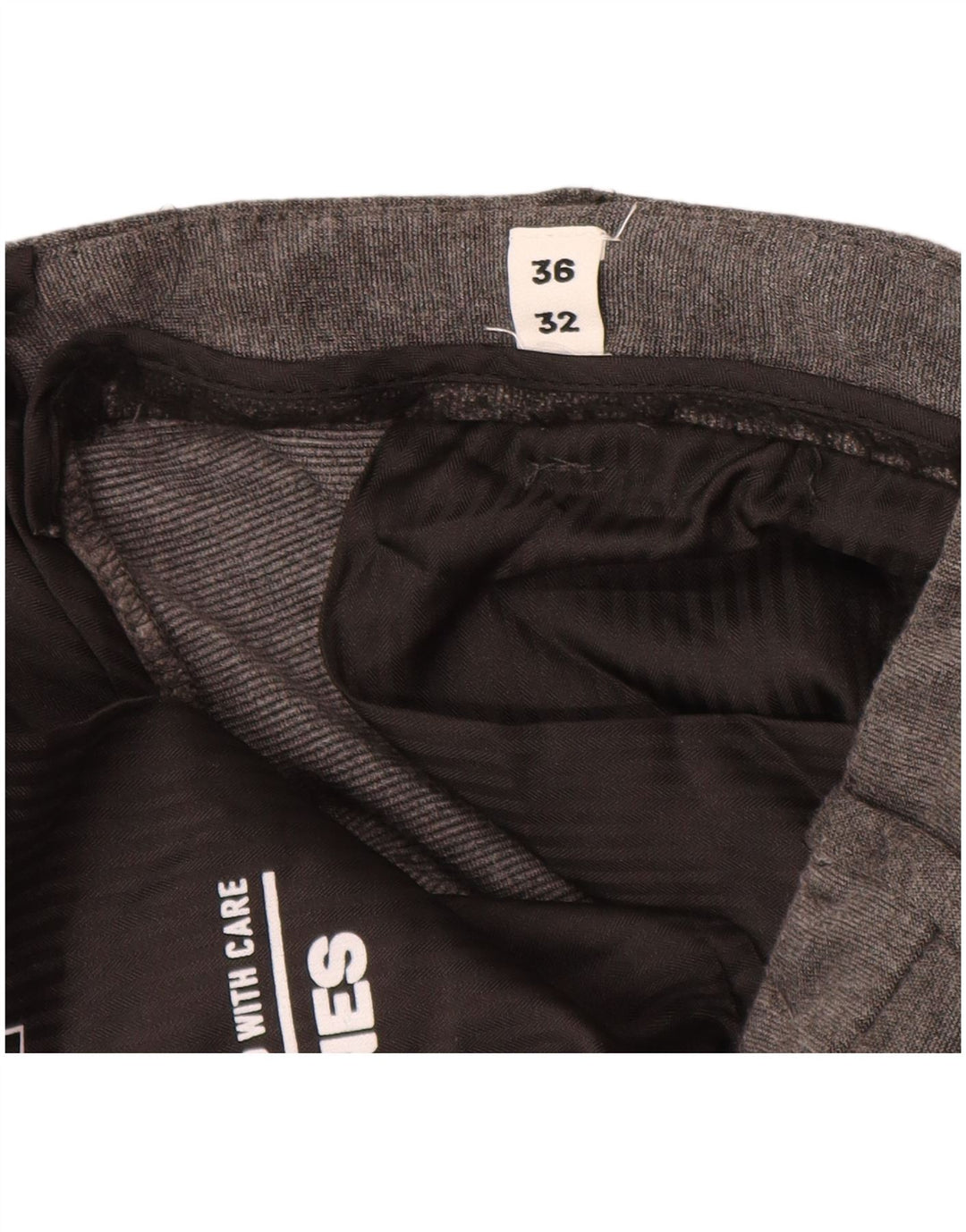 JACK & JONES Pantalon Chino Slim Marco Homme W36 L32 Gris Viscose