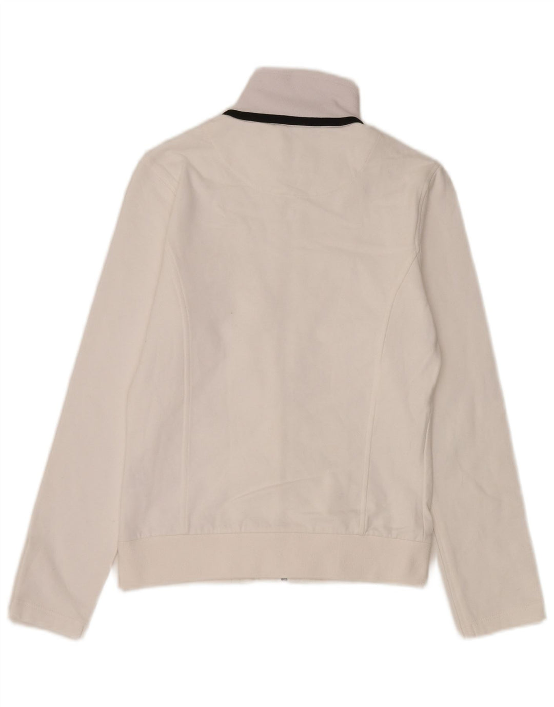 Kappa Veste de survêtement pour femme UK 12 Medium Blanc Coton