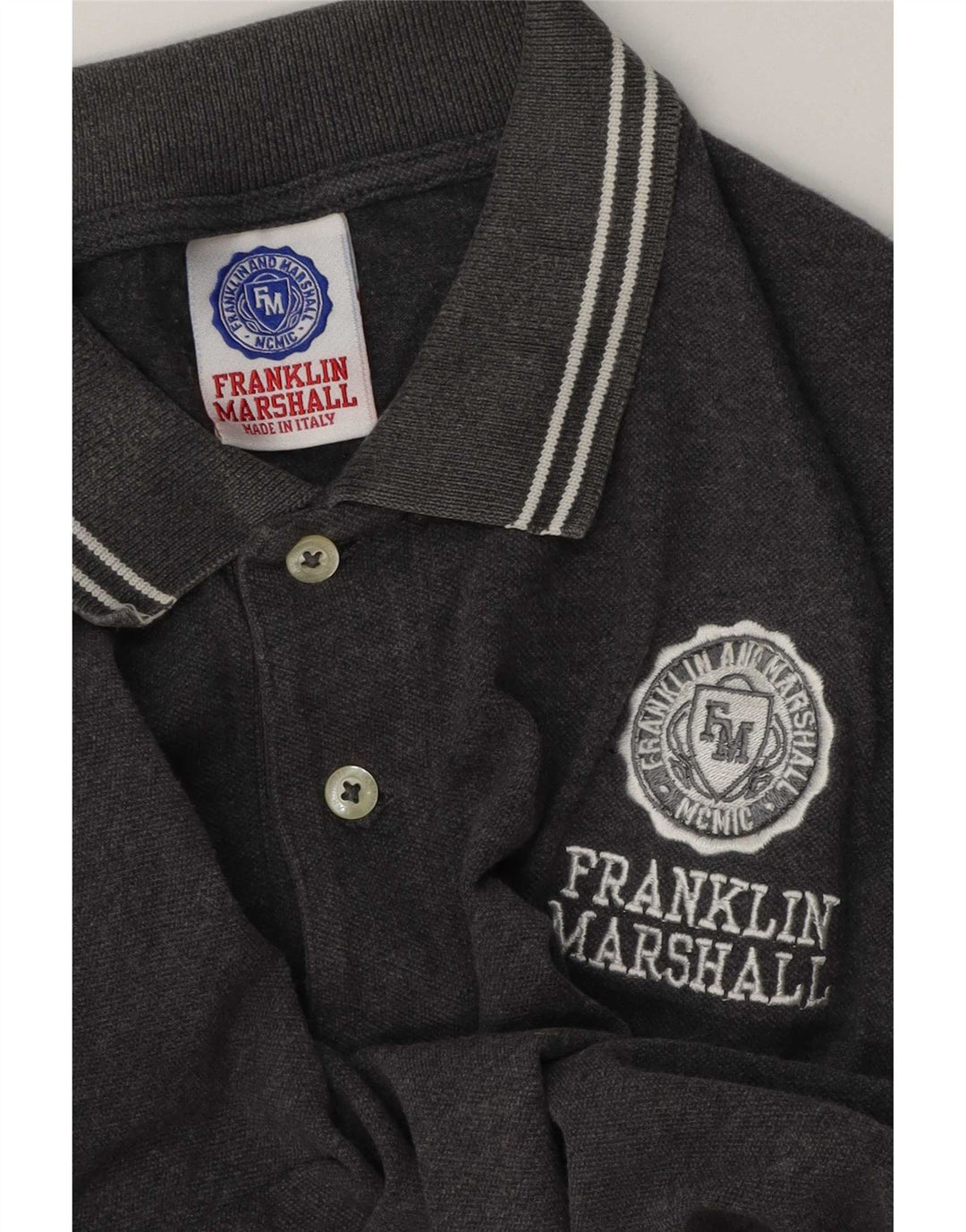 Franklin & Marshall Polo Graphique Homme Gris Moyen
