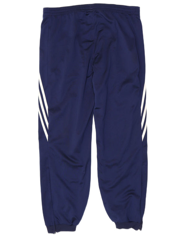 Adidas Pantalon de survêtement pour homme Pantalon de jogging Large Bleu marine Polyester