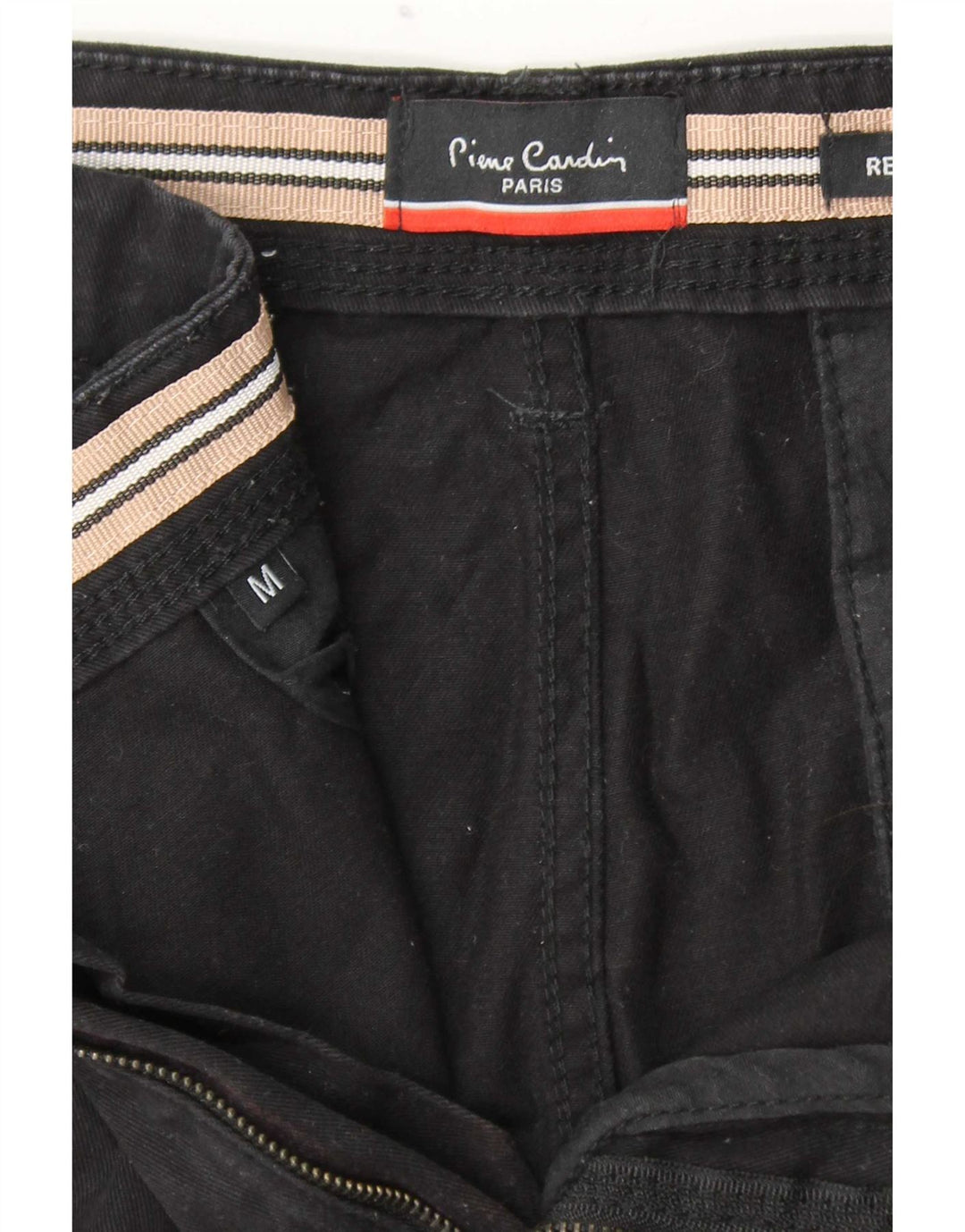 Pierre Cardin Short Chino Coupe Regular Homme Moyen W32 Coton Noir
