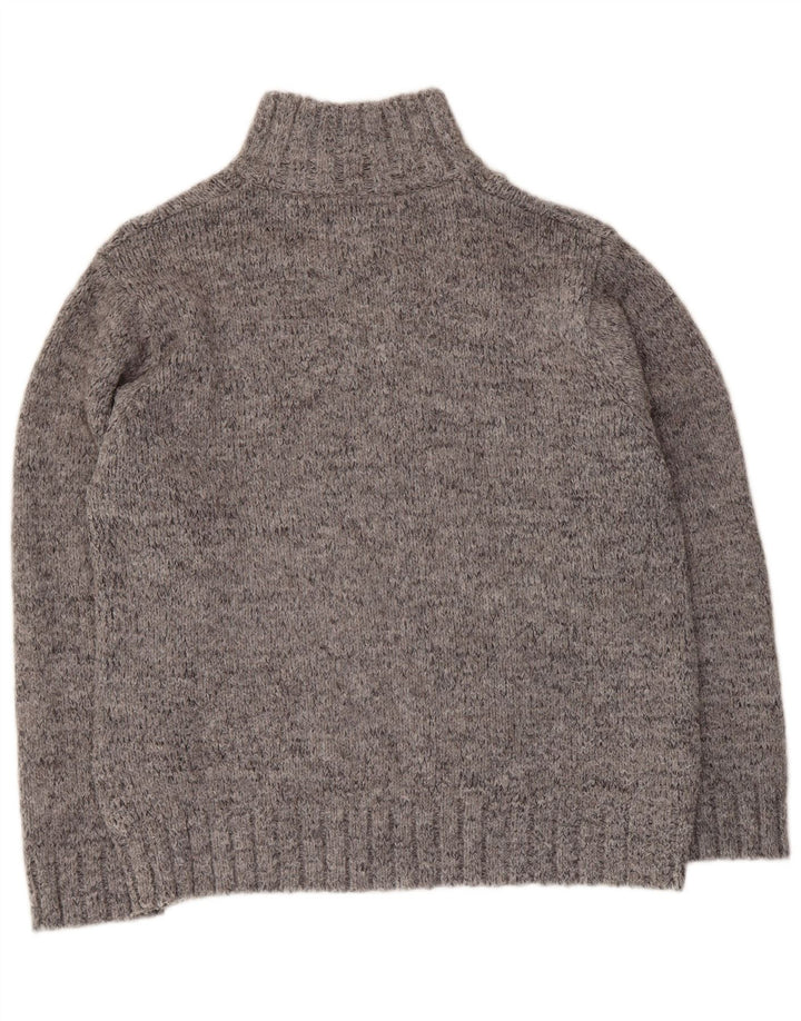 MARKS & SPENCER Pull col zippé pour homme UK 41/43 Large Gris