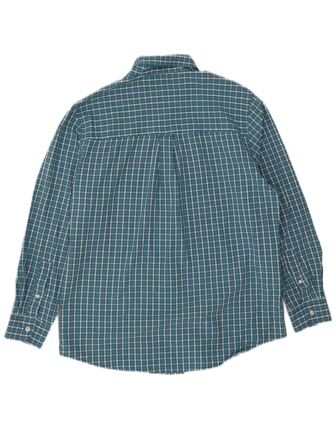 Chaps Chemise Easy Care Homme Bleu Moyen à Carreaux en Coton