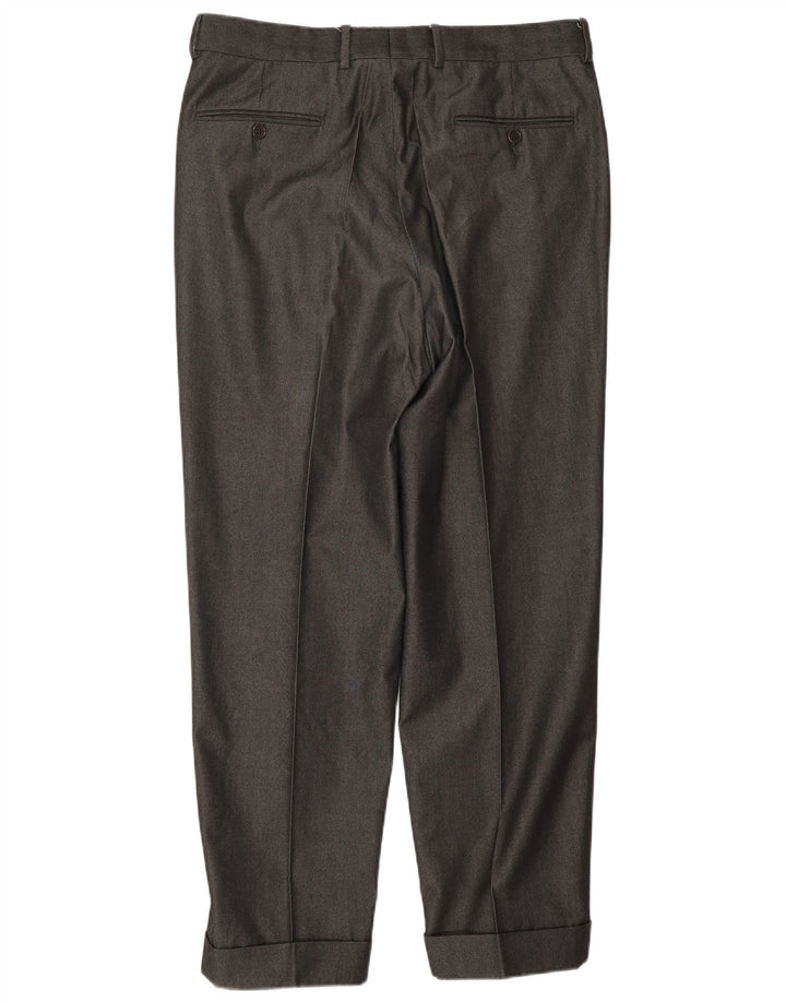 CERRUTI 1881 Pantalon de costume pour homme IT 50 Large W32 L30 Gris Classique