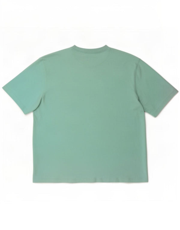Adidas T-shirt surdimensionné pour femme UK 12/14 Coton turquoise moyen