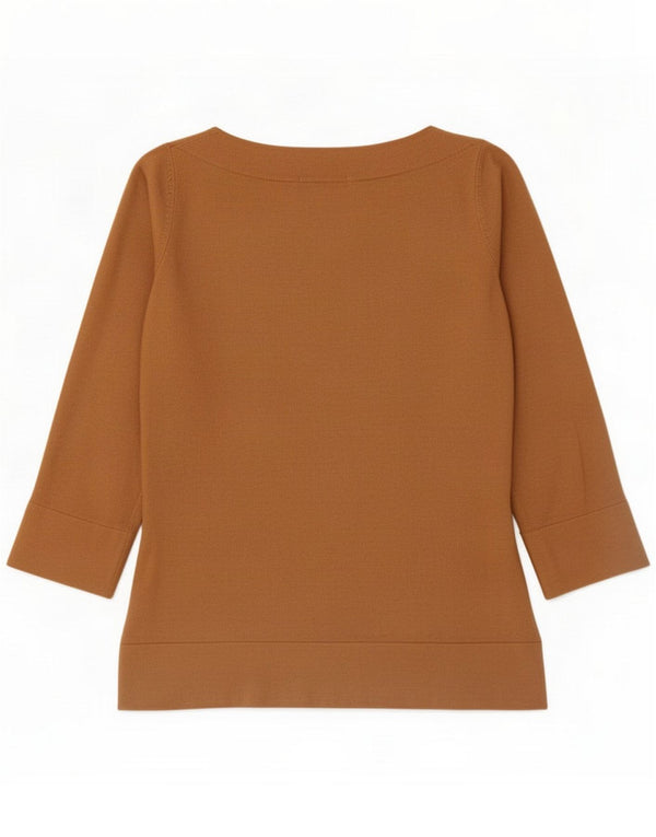 Marks & Spencer Haut à manches 3/4 pour femme UK 10 Small Marron Viscose