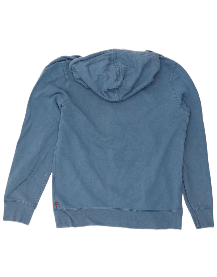 Levi's Pull à Capuche Graphique Homme Bleu Coton Large
