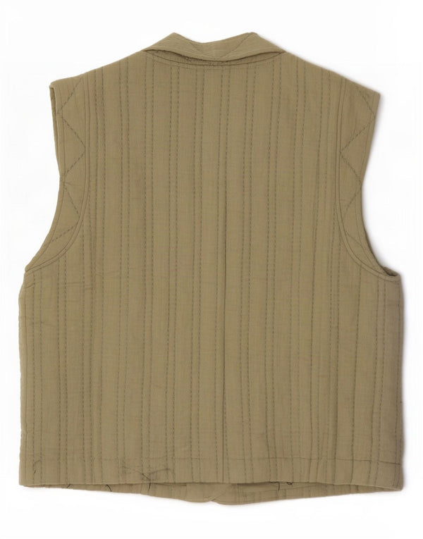 MINT VELVET Gilet Femme UK 14 Coton Kaki Moyen