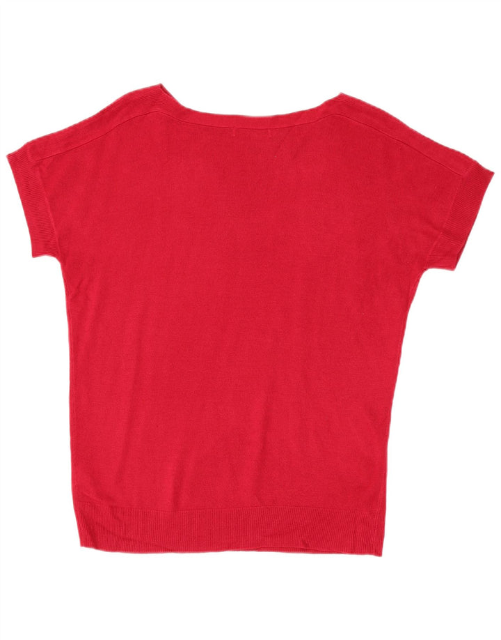 Marks & Spencer Pull col bateau pour femme UK 12 Rouge moyen