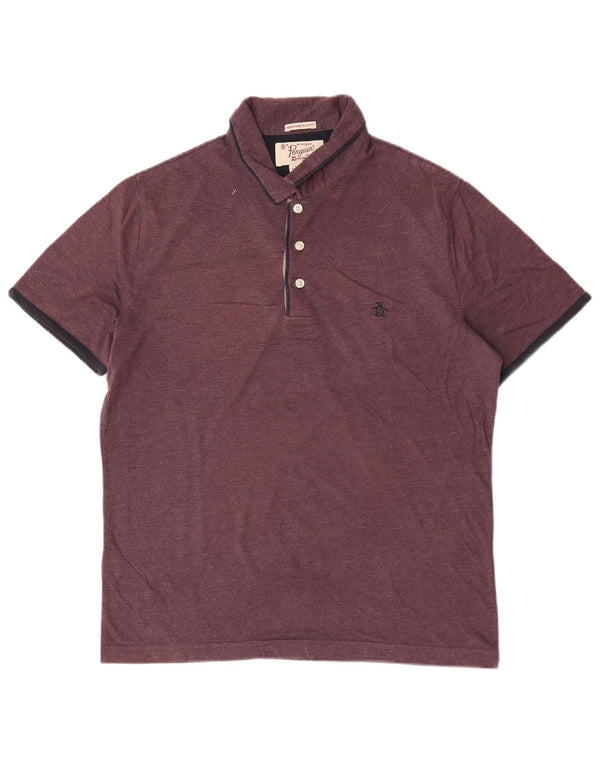 Penguin Polo Heritage Slim Fit Homme Bordeaux Moyen Coton