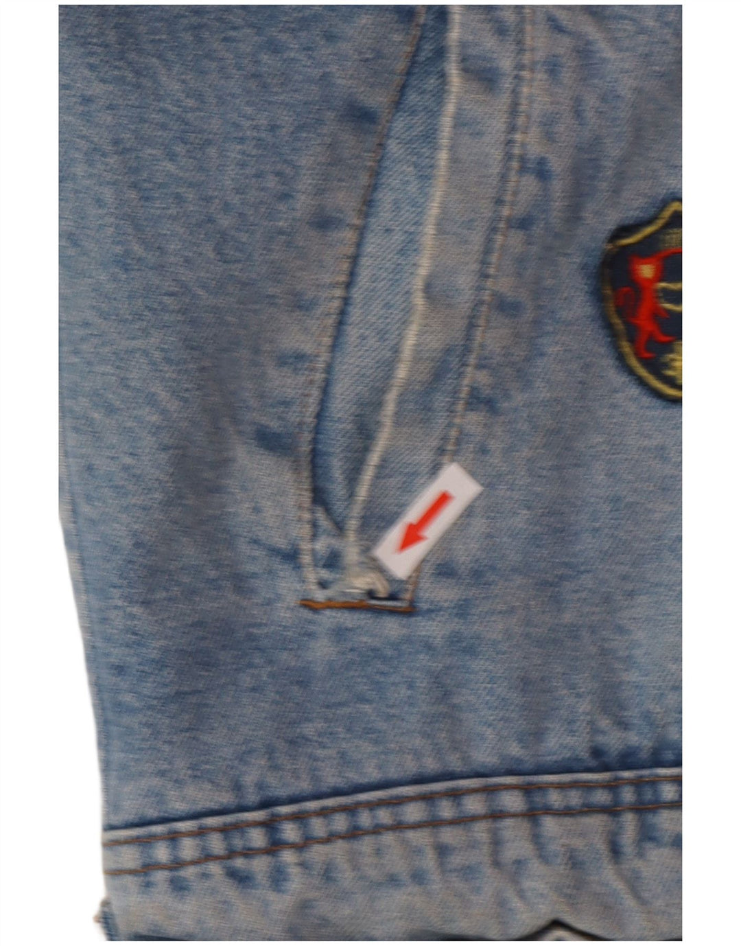 POP 84 Veste Sherpa en jean pour homme UK 38 Bleu moyen