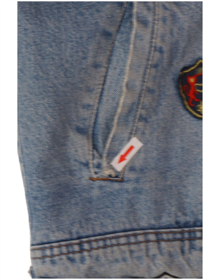 POP 84 Veste Sherpa en jean pour homme UK 38 Bleu moyen